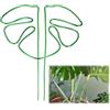 lasuroa Supporto per Piante, Supporto di Supporto a Forma di Fiore per Piante a Foglia di Monstera in Lega Verde Carino per Picchetti per Piante da Interno ed Esterno