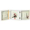 TINY LOVE Cornice doppia impronta mano e piede Tiny Love Double Frame White
