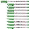 STABILO - Marcatore - OHPen universal Cancellabile | Tratto Fine (0,7 mm), Confezione da 10, Verde