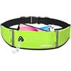 Impoditiongs Marsupio corsa Running, Marsupio da Impermeabile, Cellulare marsupio da corsa, Cintura Jogging, Cintura da Corsa Uomo e Donna, per Escursioni, Bicicletta, Sport all Aria Aperta (Verde)