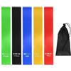 Tomoyuki Bande Elastiche Fitness, 5 Pezzi Elastici Fitness Bande, Banda Elastica Fasce Elastiche 5 Livelli Resistenza, per Yoga, Pilates, Bodybuilding, Stretching, Allenamento di Forza (B)