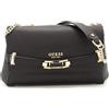 GUESS Silvye Convertible Xbody Flap Bag Black, Nero, Taglia unica BLACK TU