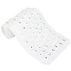 Topiky Tastiera in Silicone Impermeabile, Tastiera Flessibile Pieghevole Tastiera da Gioco USB Silenziosa Sottile, 85 Tasti, Tastiera Morbida Arrotolabile, Tastiera in Silicone Cablata USB per Laptop(bianco)