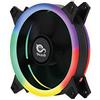 TALIUS, TECH 4 U Talius FAN 04 Doppio cerchio SPECTRUM ARGB/Cronos ventilatori 120 mm. Effetti di scansione, impulso, spirale. Doppio anello LED. Connessione a 6 pin. (1 FAN IRIS SPECTRUM)