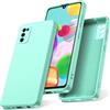 Watana Cover per Samsung Galaxy A41 Custodia in Silicone, Custodia Antiurto Case Sottile in Silicone TPU con Strato Interno in Fibra per samsung A41, Verde Chiaro