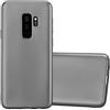 Cadorabo Custodia per Samsung Galaxy S9 PLUS in GRIGIO METALLICO - Morbida Cover Protettiva Sottile di Silicone TPU con Bordo Protezione - Ultra Slim Case Antiurto Gel Back Bumper Guscio