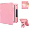 E NET-CASE Custodia per 7 Kobo Libra Colour (2024) / Kobo Libra 2 (2021) eReader - Stand Cover Protettiva Case con Card Slot e Hand Strap, Auto Sveglia/Sonno, Copertura del Supporto in Pelle PU Premium