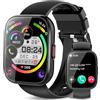 aycy Smartwatch Uomo Donna, 1,85'' Orologio Smartwatch con Effettua/Risposta Chiamate, 112 Modalità Sportive Fitness Tracker con Sonno/Cardiofrequenzimetro, IP68 Smart Watch per Android iOS