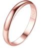 Suplight Fedina Argento 925 Placcata Oro Rosa Anello Donna Semplici Misura 12 Fedina Donna Argento 925 Confezione Regalo-Larghezza 3 mm
