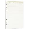 Zelten Fogli di carta perforata per raccoglitori a 6 fori, organizer, diario personale, taccuino, agenda ricaricabile, Monthly Planner, A5/6 Hole