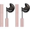 EDAT Comparison K Mascara, Comparisonk Mascara, Tubing Mascaras, 2025 Black & Brown Duo for Lash Makeup, Waterproof & Sweatproof Long Lasting Non-Smudged(Black*2)