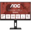 Aoc Monitor 27" ( IPS Full HD 1080p 75Hz ) Pivot Black 27E3QAF