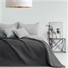 RESTILO Copriletto 260 x 280 cm acciaio argento copriletto double face trapuntato Ultrasonic poliestere Softa