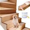 ROEOWENE 15PCS Tappeti Antiscivolo per Scale 15x60 Autoadesive Strisce Antiscivolo per Scale Interne Trasparente Tappeto Moquette Tappetini Antiscivolo Nastro Adesivi per Gradini Tappetino Protezione