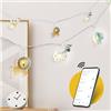 Cobus CozyHome Safari lucine led decorative - Controllo App & 20 animali LED WiFi I Spina USB da 5 m I Filo led per interni Luci natale smart interno I Fairy lights letto montessori bambini Led a pile