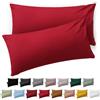 Blumtal Federe Cuscini Divano 40x70 cm - Set di Copricuscini per Divani in Microfibra a 2 Pezzi con Chiusura a Busta certificati Oeko-Tex, extra morbidi e lavabili - Rosso