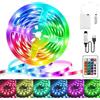 Kimuwote Striscia LED a Batteria, 2M 60 LED RGB 5050 con Telecomando, Funzionamento a Batteria o USB, 16 Colori 4 Modalità, Dimmerabile per TV Retroilluminazione, Camera da Letto Decorazioni