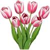 Oairse Tulipani artificiali a stelo lungo 61 cm, 7 pezzi, tulipani finti rossi per composizioni floreali, casa, ufficio, matrimonio, fattoria, tavolo, centrotavola, decorazione primaverile