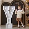 Mixifox 90cm Bianco Lettere Luminose Giganti, Lettera Y | Decorazioni Compleanno, Decorazioni Festa Nozze Anniversario, Addobbi Compleanno 21 Pcs Accessory Set