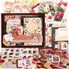 Funto Kit di scrapbooking (153 pezzi), lettere di raccolta vintage-floral, perfette per i materiali di scrapbooking del proiettile, collage artigianale di arti fai-da-te