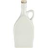 eHonigwein.de Premium Quality Bottiglie in ceramica ideali per liquori, tinture, vini, idromele o olio | bottiglia, olio, bottiglie in gres con sughero | 750 ml | bianco