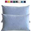adadvo Federe Cuscini Copricuscini in Velluto per Divano Federe Cuscini per Camera da Letto Decorativi Fodere per Cuscino Divano Letto Set 2 Copricuscino Decorazione Federe per Divano letto(Grey Blue,30x60 c