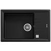 Teka 115330036 - Lavello da cucina in granito (Tegranite) con ciotola singola pietra 60 S-TG-carbon-115330036