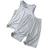Generic Pantaloncini con Canotta a Righe per Bambini Due Pezzi Pigiama Estivo Senza Maniche Ampio per Ragazzi Abbigliamento da casa con condizionata per Ragazze Sottili Sportiva Bambina 12 Anni
