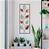Wallity Accessorio decorativo da parete in metallo, fatto a mano, 32 x 90 cm, 100% metallo (1,5 mm), design unico dipinto a mano, perfetto per la decorazione della casa e tocco personale