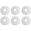 Rainberg Set mocio rotante e secchio con 3 teste extra, manico allungabile da 130 cm, teste in microfibra lavabili in lavatrice, sistema autorestrizzante, grigio e arancione (solo 6 teste)