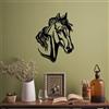 Wallity Hanah Home Elegante accessorio decorativo da parete in metallo, colore nero, 43 x 56 cm, 100% metallo, spessore 1,5 mm, facile da montare, perfetto per arredamento moderno