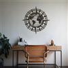 Wallity Hanah Home Elegante accessorio decorativo da parete in metallo nero, 70 x 70 cm, 100% acciaio (spessore 1,5 mm), leggero 3,2 kg, perfetto per arredamento moderno