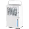 FANTASK 12 l/giorno, deumidificatore, dimensioni della stanza circa 15 m², deumidificatore elettrico con 3 modalità, serbatoio dell'acqua da 2,2 l, timer da 24 H, ≤ 42 dB, sbrinamento e spegnimento