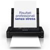 EPS0N Epson Workforce WF-110W, Stampante A4 Portatile Inkjet, Connettività Wi-Fi e Wi-Fi Direct, Batteria Integrata,Display LCD, 7 ppm in bianco/nero, Nero