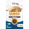IAMS Cibo secco per gatti Senior con tonno - Alimenti secco per gatti anziani dai 7 anni, 10 kg