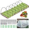 MQJIAZHI Cerchi da Giardino per Serra，30 Pezzi Tunnel per Piante da Giardino, Struttura di Supporto in Fibra di Vetro per Archi del Tunnel della Pianta, Archi per Serra da Giardino