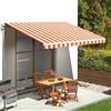 Annlera Tenda Da Sole 450x300 cm Tende Solari Da Balcone Tende Estensibili Da Esterno Tenda Parasole Tenda Da Sole Autoportante Tenda Da Sole A Bracci Giallo E Arancione