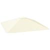 Outsunny Copertura per Gazebo 3x3 m da Giardino con 8 Fori di Drenaggio, Telo per Gazebo in Tessuto Oxford 600D Resistente all'Acqua 370g/㎡, UV30+, Bianco Crema