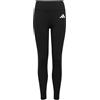 adidas Bambina GOTO PZ Optime 7/8 Leggings, Black/White, 13-14 Years