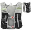 TRIWONDER Zaino da Corsa Leggero 5L, Zaino Trail Running Uomo Donna, Strisce Riflettenti 360° Rete 3D Traspirante per Running Ciclismo Trekking (Nero - Solo Uno Zaino, Taglia Unica)