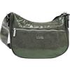 COVERI COLLECTION Borsa Donna Sacca Spallaccia Morbida in Ecopelle Multitasche Tracolla Regolabile in Tessuto Personalizzato Dimensioni: 30 X 19,5 X 10 cm. ART. 009-3 Marchio COVERI (VERDE)