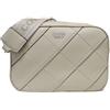 COVERI COLLECTION Borsa Donna Saponetta Ecopelle Tracolla in Tessuto Personalizzata Regolabile Removibile Dimensioni: 25 X 18 X 8 cm. ART.3069 Marchio COVERI (BEIGE)