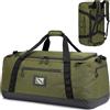 TUGUAN Borsone da Viaggio Grande XL 100L Borsa Sportiva per Uomo Donna con Funzione Zaino XXL Borsa per Bagagli Leggera e Impermeabile per Weekend Campeggio, Verde