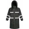 Ynport Crefreak Impermeabile da uomo Giacca da pioggia lunga impermeabile Abbigliamento antipioggia traspirante Riflettente con cappuccio ripiegabile per uomo Donna Adulti,Nero,L