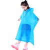 YIPUETERNITY Poncho antipioggia per bambini, Impermeabile impermeabile per ragazzi ragazze, Poncho EVA riutilizzabile, Coulisse Bambini Rainwear Capo antipioggia con bottone e cappuccio, Giacca antipioggia per