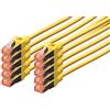 Digitus DK-1644-005-Y-10 Cavo FTP Cat 6 S/Alimentazione di Rete, LSZH, Rame, AWG 27/7 Giallo Gelb 0,5 m