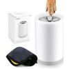 Aomig Pulitore Della Zampa Cane, Pulitore Zampa per Animali Domestici, Pulitore Zampa Cane Gatto Portatile, con Spazzola Interno In Silicone e Asciugamano, Lavazampe per Cani e Gatti(Grigio)