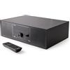 Roxel Lettore CD sistema Hifi Compact, Impianti Stereo con radio digitale FM e Dab+, Bluetooth, USB, MP3, ingresso AUX, altoparlanti stereo, telecomando, Roxel Nero Micro Hifi e Radio Dab