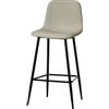 VESTIAMO CASA - Sgabello Alto tessuto in Lino Beige - h103x43x40 cm