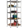 VESTIAMO CASA - Scaffale Angolare in metallo 5 ripiani - h180x100x40 cm